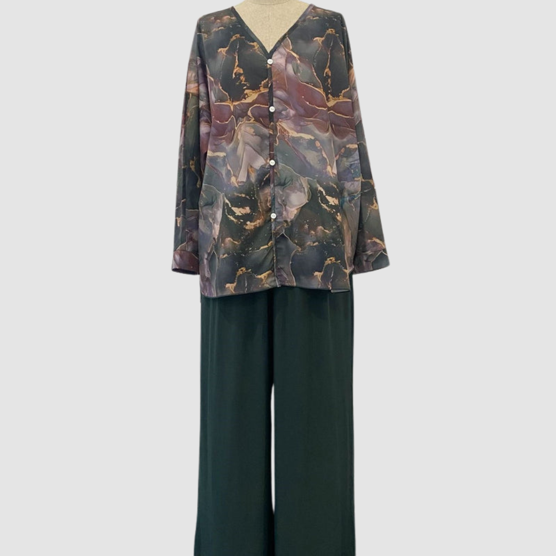 Aurora™ Elegant Printed Two-Piece Set
